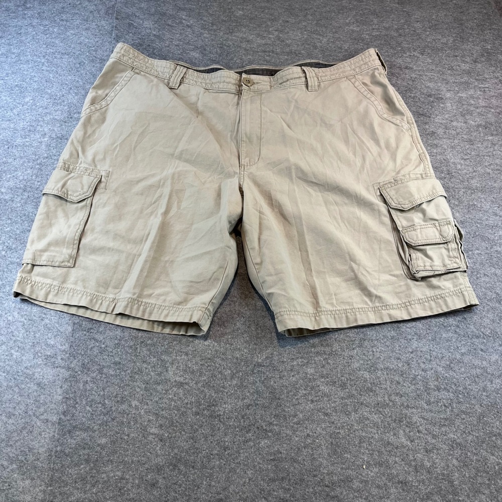 Red Head Mens Original Cargo Shorts Tan Khaki Gorpcore Workwear 46W Cotton Twill